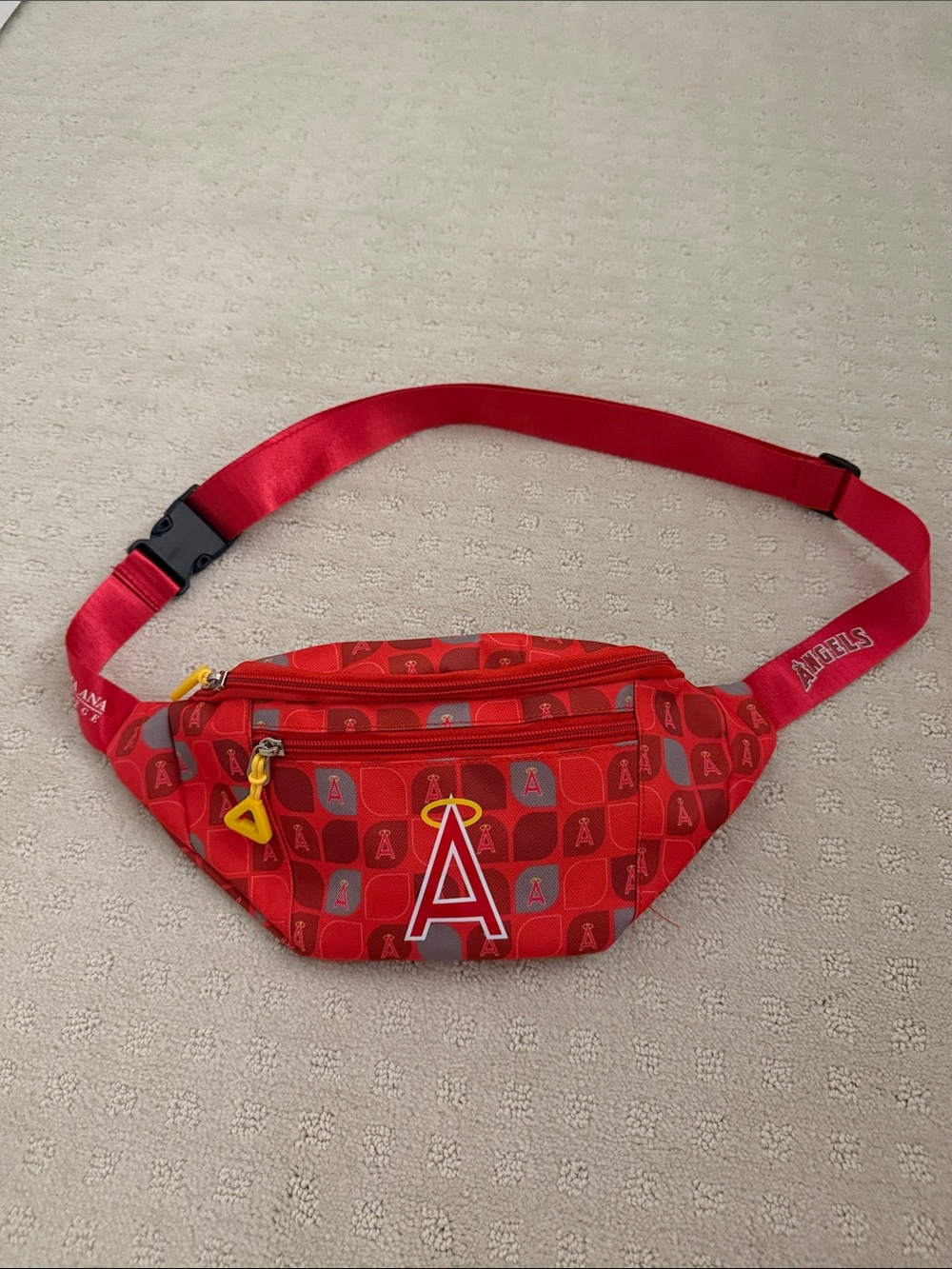 Los Angeles Angels Red Logo Belt Bag